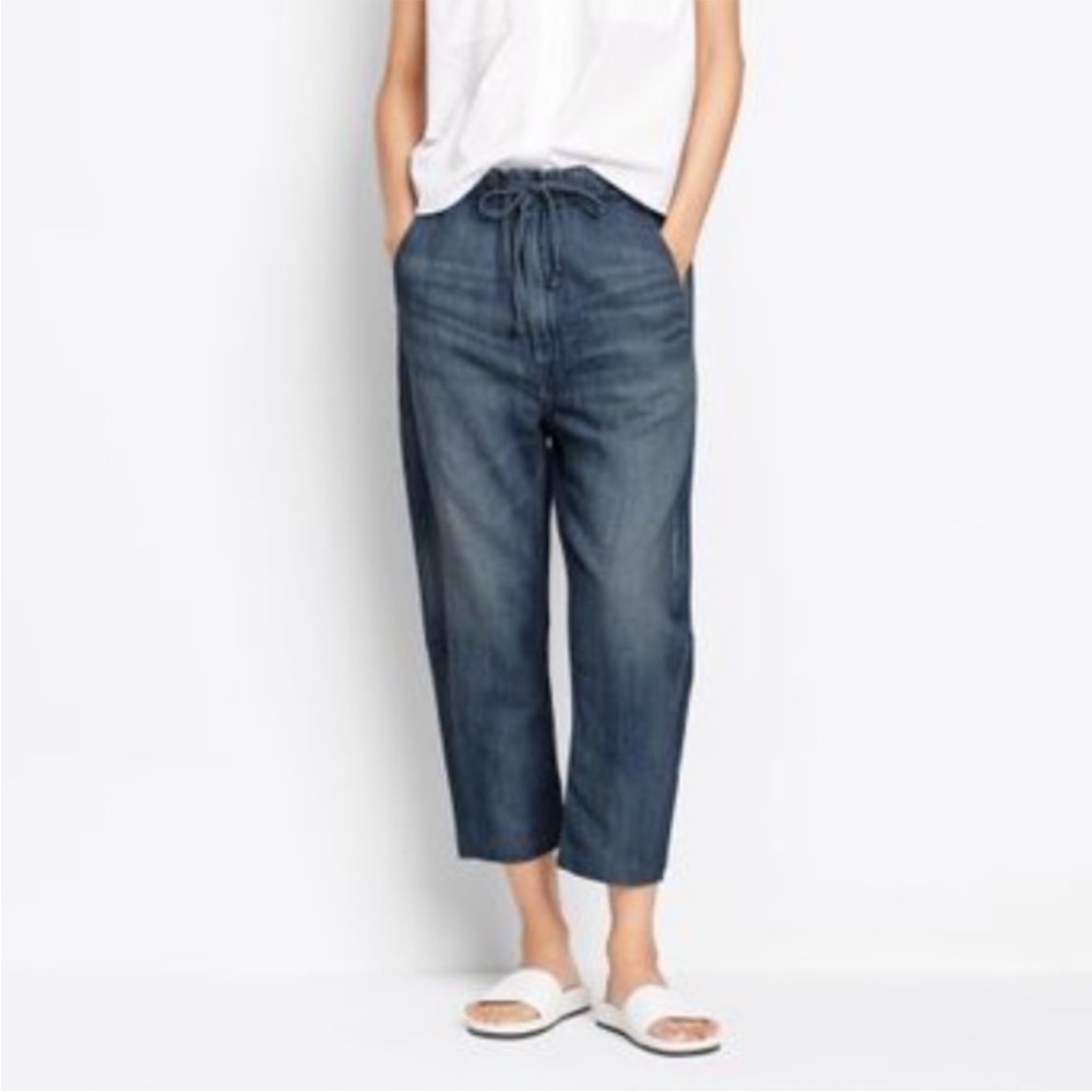 Vince Indigo Cropped Ankle Jeans